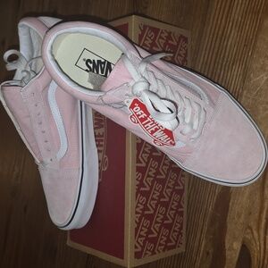 Vans Old Skool Mens Sneakers - Blush Pink and White
